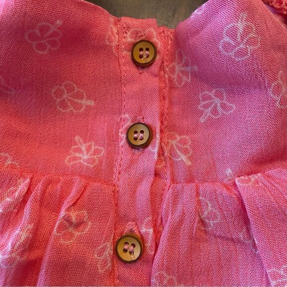 Baby Girl Jessica Simpson Pink Sleeveless Lace Stitch Dress Size 18-24M - Picture 8 of 8